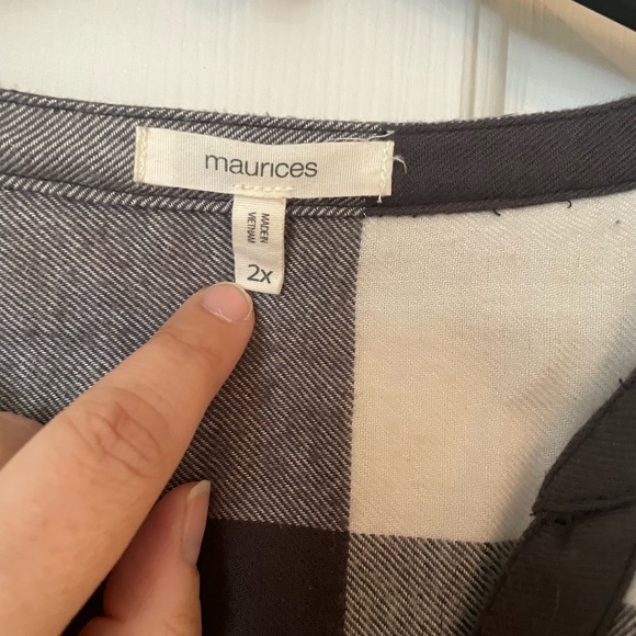 Maurice’s plus size empire waist flannel - Picture 3 of 4